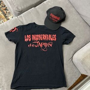 NJPW New Japan Pro Wrestling M Shirt Los Ingobernables De Japon & SnapBack Hat
